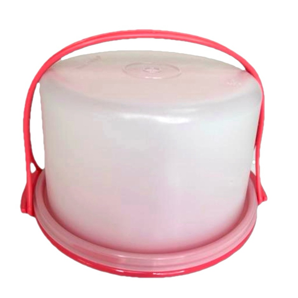 Tupperware Tupper Toys Mini Cake Taker Saver 1500-5 Pink Vintage